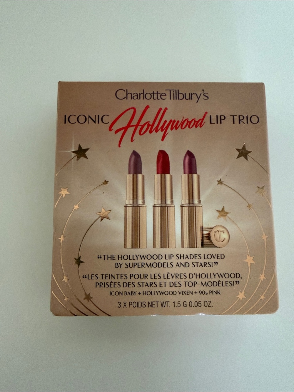 NIB Charlotte Tilbury’s Iconic Hollywood Mini Lip Trio